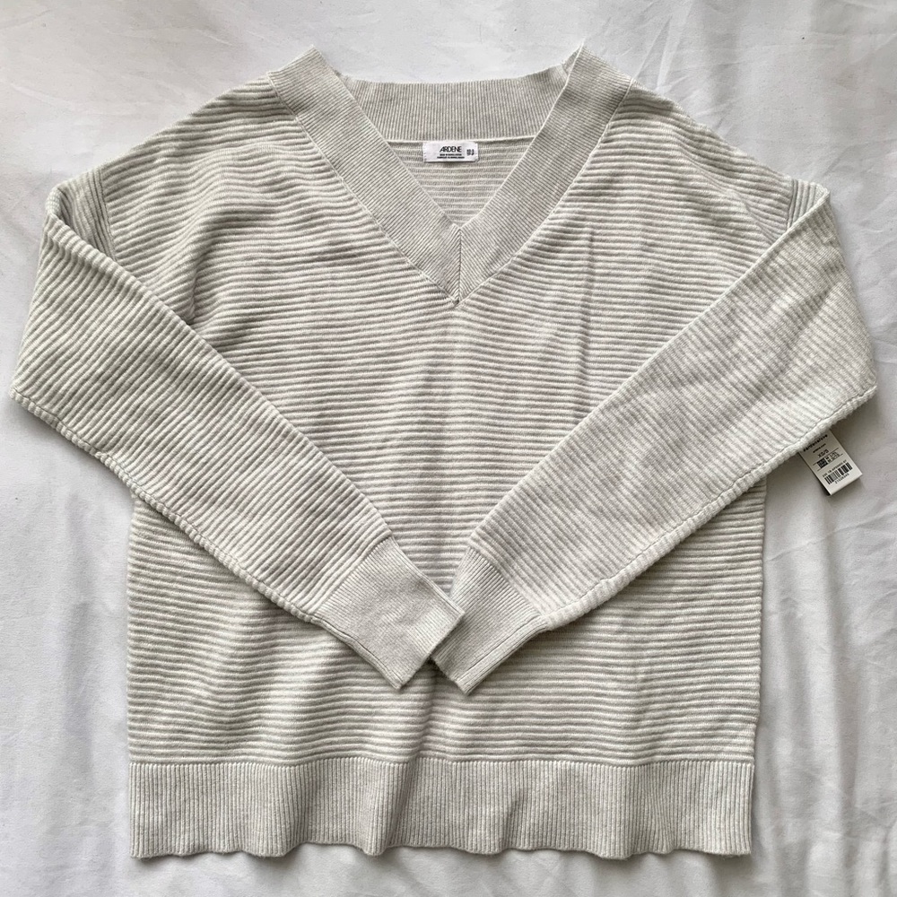 NWT Cozy Light Grey Sweater - XS/S